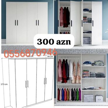Dolablar: Yeni, Açılan, 4 qapılı Düz dolab, Qarderob, paltar dolabı, Azərbaycan -da lalafo.az — 5 Dolablar: Yeni, Açılan, 4 qapılı Düz dolab, Qarderob, paltar dolabı, Azərbaycan — 5