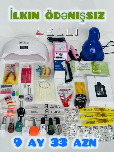 Manikür, pedikür aparatları: İlkin ödənişsiz🛍️ Tək şəxsiyyət vəsiqəsi ilə😍 3 və 18 aylıq əldə edə