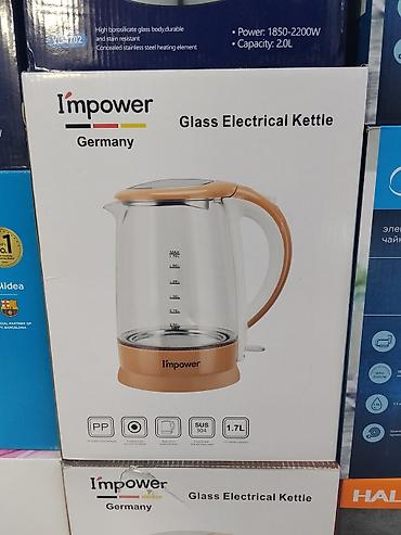 продать самовар: Стеклянный электрический чайник Impower (Germany) - Объем: 1,7 л — 1