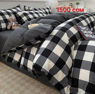 bed sheets: Постельные комплекты с принтами Варианты дизайна: - Синяя полоска — 3