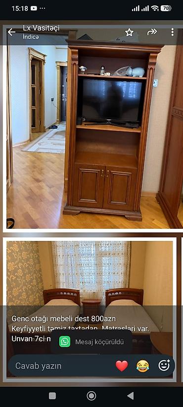Genc otağı mebeli dest 800azn Keyfiyyetli təmiz taxtadan. Matraslari lalafo.az -da Genc otağı mebeli dest 800azn Keyfiyyetli təmiz taxtadan. Matraslari