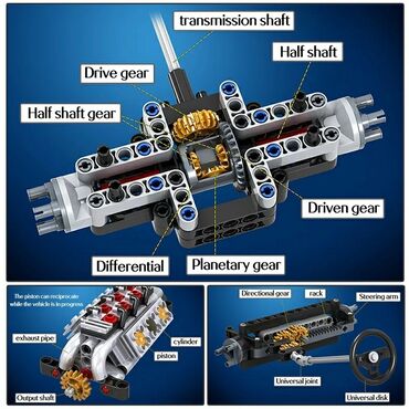 Oyuncaqlar: Konstruktor Lego maşın "Technique"" 🔹Ölkə daxili pulsuz çatdırılma 📦 — 12