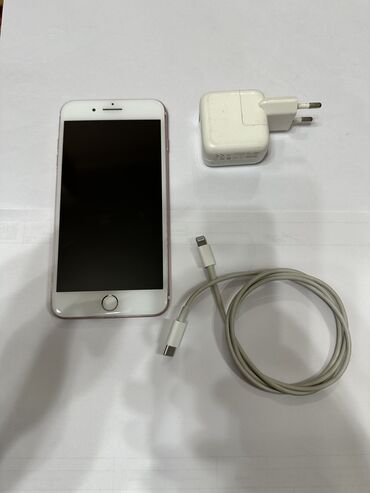 айфон x цена в бишкеке: IPhone 7 Plus, Колдонулган, 128 ГБ, Rose Gold, Заряддоочу түзүлүш, Коргоочу айнек, Каптама, 67 %