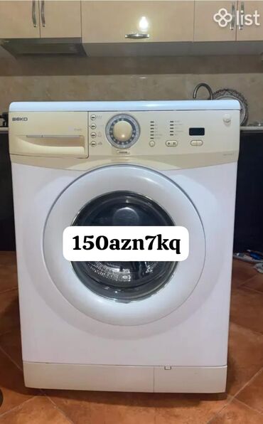 Kondisionerlər: Paltaryuyan maşın Beko, 6 kq, İşlənmiş, Avtomat, Kredit yoxdur, Ünvandan götürmə, Ödənişli çatdırılma