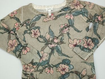 bluzki w różowe kwiaty: Sweter, M, stan - Dobry