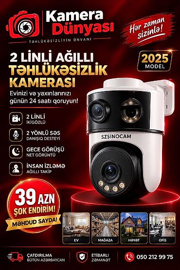 ses dinleyici: Kamera Vİ-Fİ təhlükəsizlik sistemləri 2 linli ağıllı təhlükəsizlik — 1