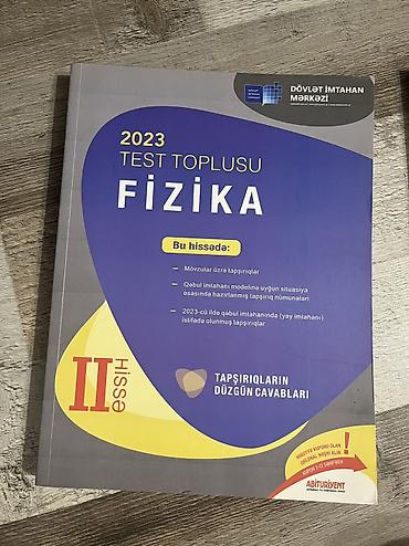 Fizika Testlər 11-ci sinif, DİM, 2-ci hissə, 2023 il