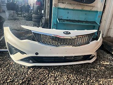 корейский опалобки: Передний бампер в сборе для Kia Optima (рестайлинг). - Цвет: белый — 1