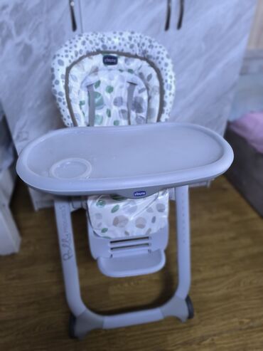 стульчик для кормления качалка: Тамактандыруучу отургуч, Chicco, Пластик, Трансформер, түсү - Боз