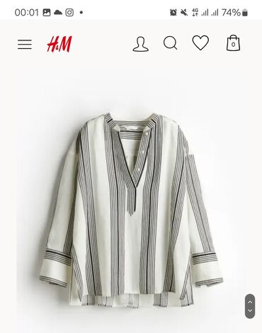 женские блузки в полоску: Новая блузка H&M. размер хл.( наш 54-56)с этикеткой. цена 4000