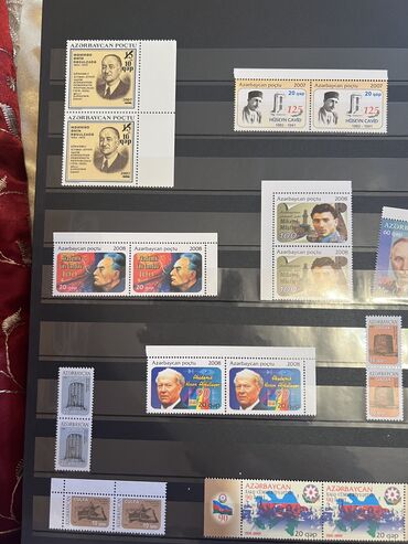 Markalar: Kolleksiyada Azərbaycana aid poçt markaları var. Hamısının şəklini — 4