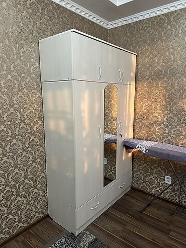 standing mirror: Шкаф-купе/распашной с зеркалом, светлый дуб (или выбеленный ясень). - — 1