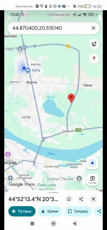 Prodaja zemljišta: PRODAJE SE PLAC – 14 ARI, SAMO 7 KM OD PANČEVAČKOG MOSTA! 📍 Odlična — 1