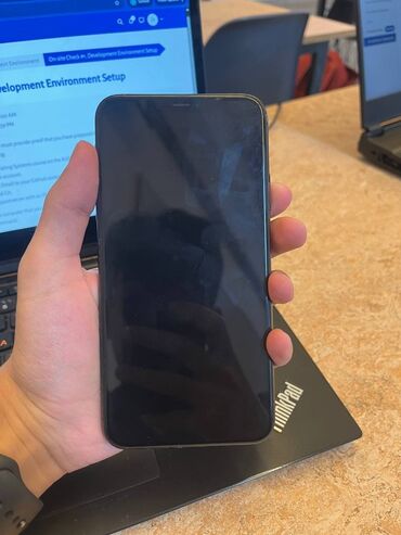 купить айфон х бу москва: IPhone 11 Pro Max, Колдонулган, 256 ГБ, Space Gray, Куту, 72 %