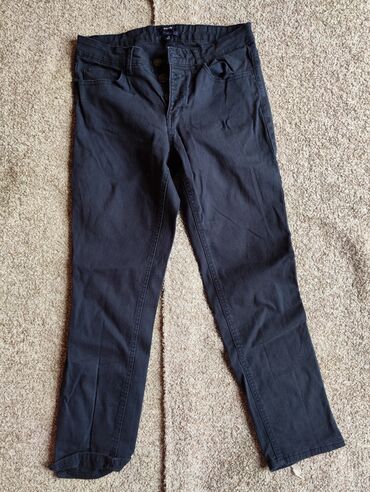 sive pantalone crna kosulja: S (EU 36), Normalan struk, Ravne nogavice