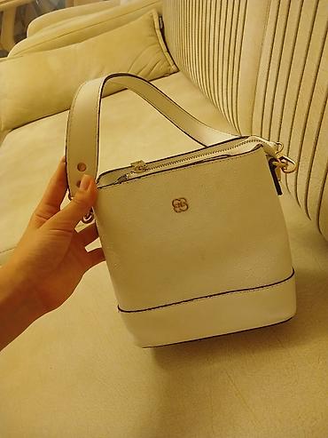cantalar: Qadın çantası – krem/açıq bej rəngli, qoltuqaltı tipli (shoulder bag) — 2