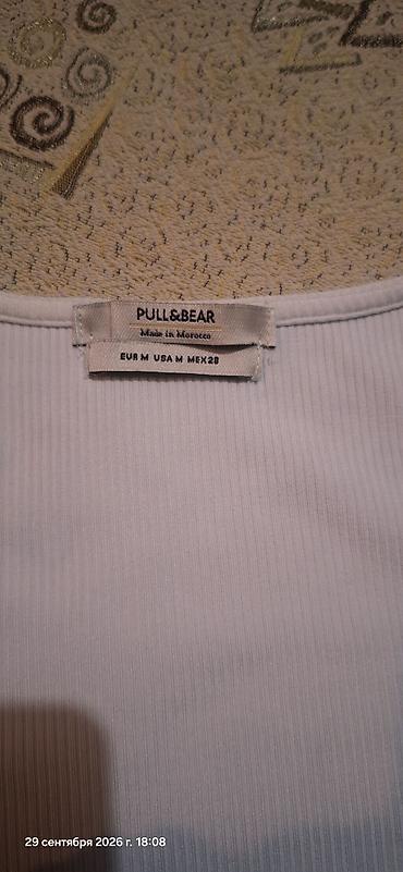 Рубашки и блузы: Pull&bearden qisagol koynek satilir.materiali strecdi,sinesi — 1