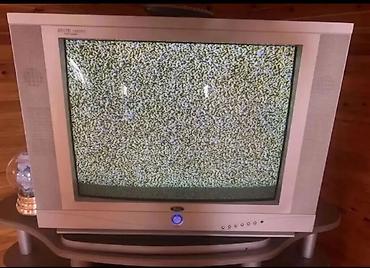 Klassik borulu televizor (CRT), gümüşü korpuslu, iri ekranlı model lalafo.az -da Klassik borulu televizor (CRT), gümüşü korpuslu, iri ekranlı model