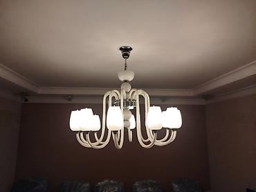 İşıqlandırma: Çılçıraq, 10 və daha çox lampa, Şüşə — 2