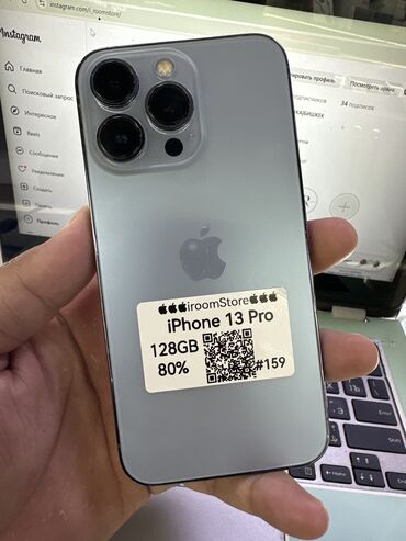 айфон 9 цена в бишкеке цум: IPhone 13 Pro, Колдонулган, 128 ГБ, Көгүлтүр, 80 %