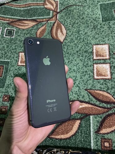 айфон rx: IPhone 8, Б/у, 64 ГБ, Черный, Чехол, Коробка, 100 %