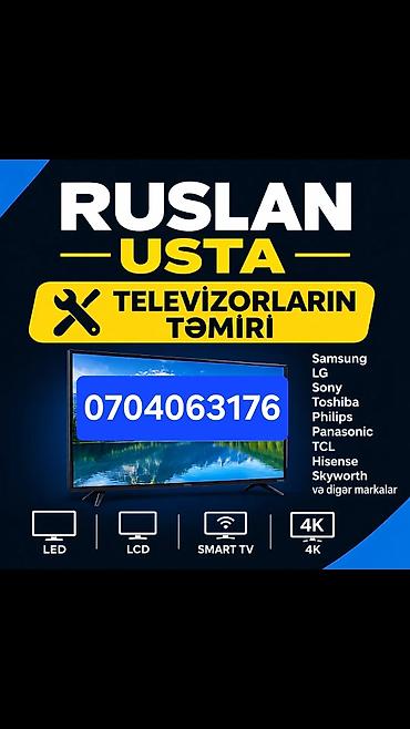📺 TELEVİZOR TƏMİRİ 🛠️ Bütün növ televizorların peşəkar təmiri ✅ LED