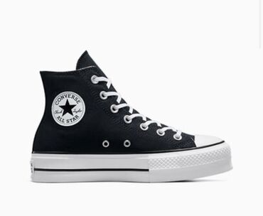 спортивная обувь женская: Кроссовки, 37.5, Converse, Б/у, цвет - Черный, Платная доставка, Самовывоз