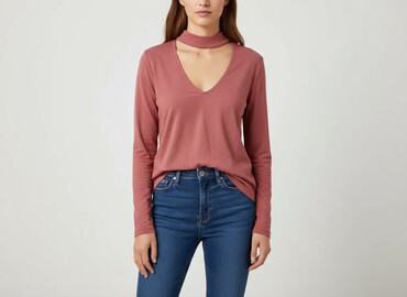 modne bluzki plus size: H&M, Жіноча блуза, розмір XS