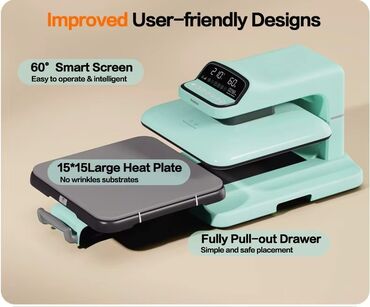 Digər biznes avadanlığı: Avtomatik heat press (38x38) Adi istilik preslərinin çətinliklərini