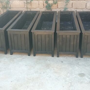 Bitkilər üçün dibçəklər: ###Taxta dibcəklər dekorativ ağaclar və güllər üçün istənilən ölçüdə — 3