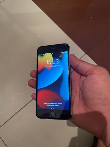 Tulumlar: IPhone 6s, 32 GB, Natural Titanium, Zəmanət, Barmaq izi, Simsiz şarj