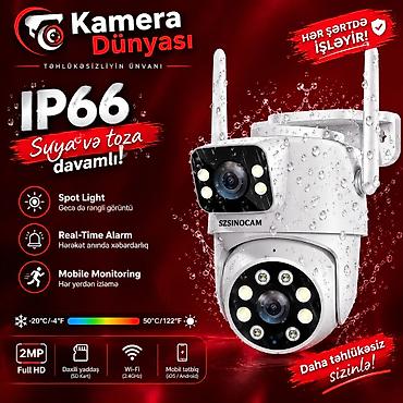 lig tv iptv: Kamera Vİ-Fİ təhlükəsizlik sistemləri 📹 SZSINOCAM 2 Linzalı Wi-Fi — 1