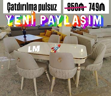 kuxna stol: Mətbəx üçün, Yeni, 6 stul — 1