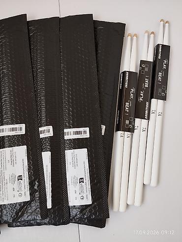 beat: Барабанные палочки Drumstick “PLAY • BEAT” 7A, белые - Размер: 7A — — 1