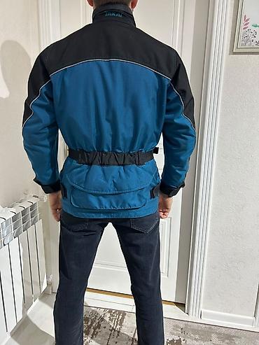 tek teker scooter: TAKAI motosiklet gödəkçəsi - Rəng: mavi/qara - Yüksək boyunlu dizayn — 4