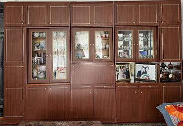 хранение: Стенка-шкаф, Тип стенки-шкафа: Модульная, Для зала, Б/у, Особенности: Для хранения посуды — 2