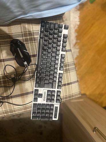 notebook bluetooth: KAKUSIGA klaviatura + simli oyun siçanı dəsti - Tam ölçülü — 1