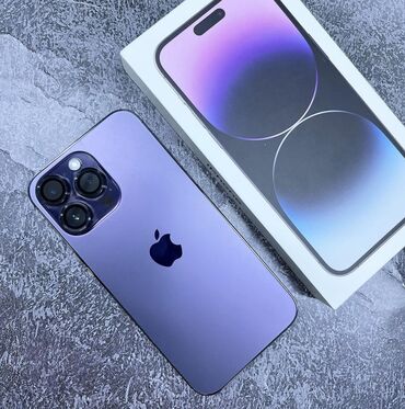 чехол iphone 11pro: IPhone 14 Pro Max, Колдонулган, 256 ГБ, Deep Purple, Каптама, Куту