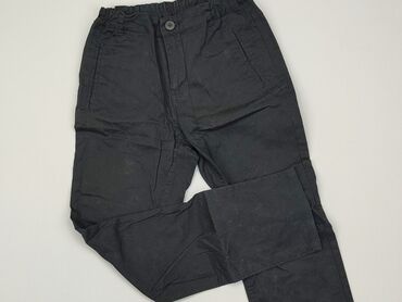 czarne elastyczne spodnie wysoki stan: Spodnie materiałowe, Coccodrillo, 10 lat, 134/140, stan - Bardzo dobry