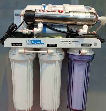 Микроволновки: GEL markalı çoxmərhələli su təmizləmə sistemi - Hidrotexnologiya üçün