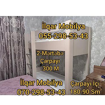 İkimərtəbəli uşaq çarpayıları: Oğlan və qız üçün, Yeni, Çarpayı, Matrassız, Siyirməsiz, Laminat — 2