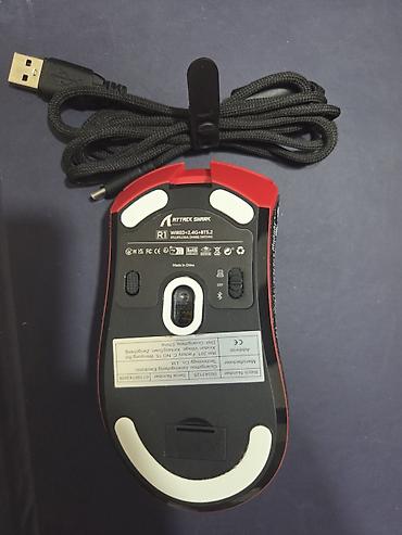 Elektronika: Attack Shark R1 oyun siçanı - Qoşulma: 3 rejim – USB naqilli, 2.4 GHz — 1