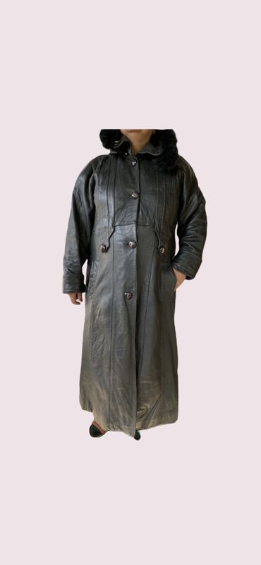 черное пальто в Кыргызстан | ПАЛЬТО: Пальто L, XL, цвет - Черный