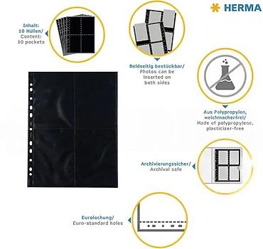 ps torba: HERMA FOTOPHAN – zaštitne džepne folije za fotografije - Format: 9 × — 6