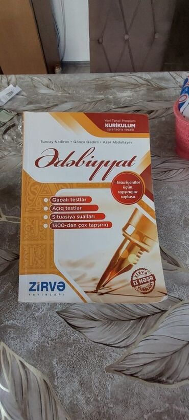 Testlər: Məhsul: “Ədəbiyyat” test toplusu – Zirvə Nəşrləri Xüsusiyyətlər: -
