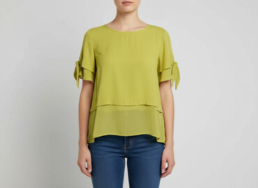 bluzka srebrną nitką: Women's blouse, size L