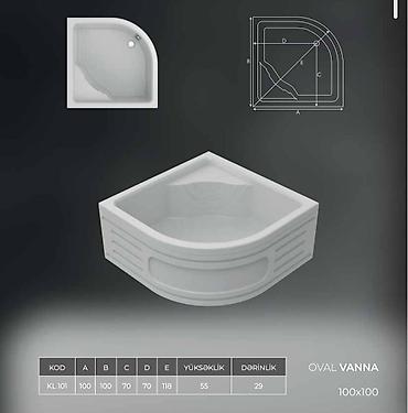 hovsan hamam: Yeni Vanna, Akril, 90x90 sm, Ödənişli çatdırılma — 2