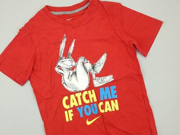 czapka wiosenna dla chłopca nike: T-shirt, Nike, 5-6 years, 110-116 cm, condition - Very good