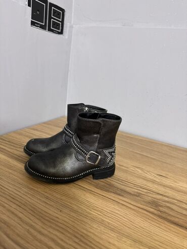 детские демисезонные сапоги: Uşaq üçün qara biker üslublu qış çəkmələri - Marka: Mini B (daxili