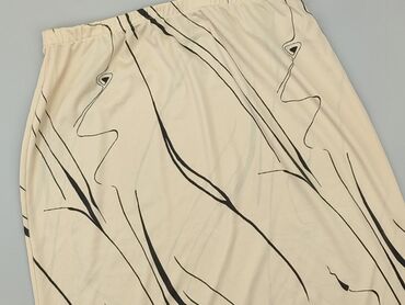 beżowa spódnice zamszowa: Skirt, 4XL (EU 48), condition - Good